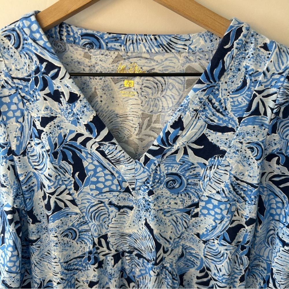 Lilly Pulitzer Women’s Cass Dress in Bonaire Blue Coastal Constellation, Size XS - Picture 5 of 12